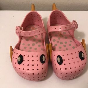 Mini Melissa toddler fish shoes size 7